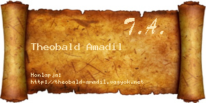 Theobald Amadil névjegykártya